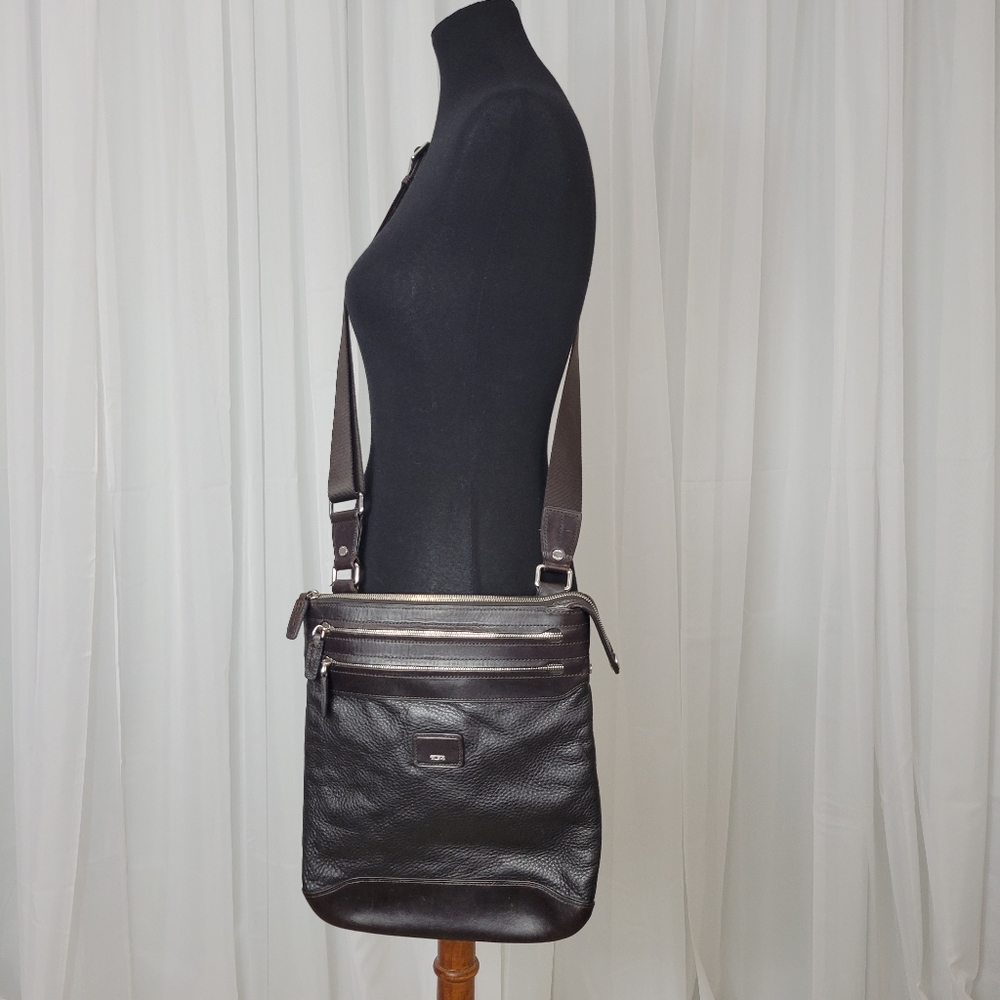 TUMI Leather Crossbody Bag